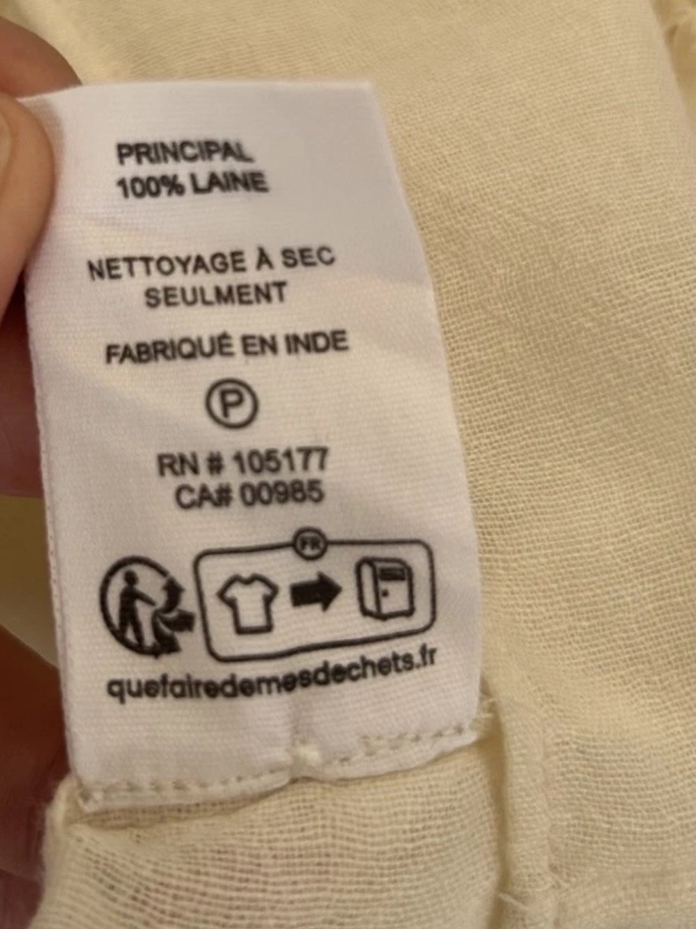 ULLA JOHNSON GRACELLE TOP / COWRIE Cream Size 4 - Picture 12 of 12